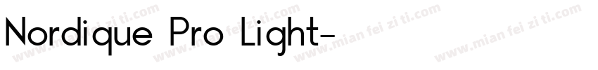 Nordique Pro Light字体转换